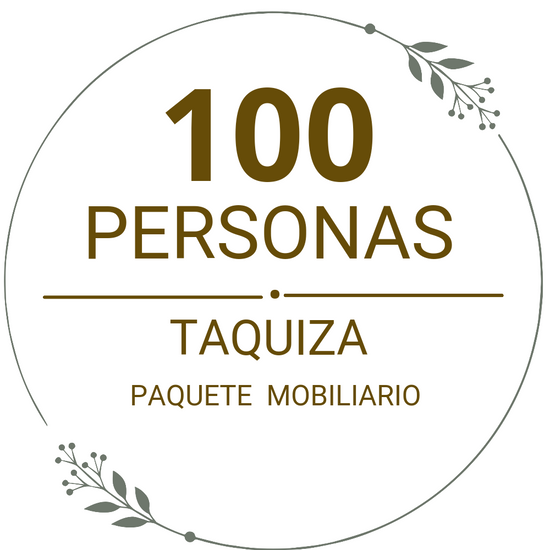 Paquete 100p Mobiliario + Taquiza