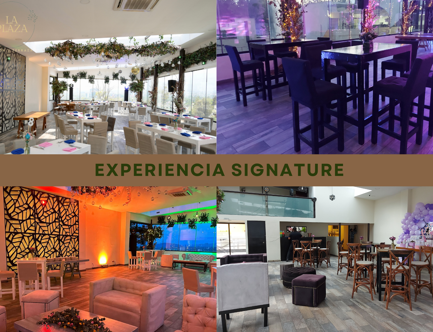 Barra de pizzas gourmet con montaje lounge