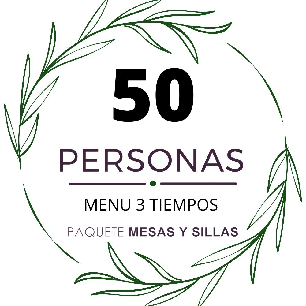 Paquete 50p Menú 3 tiempos