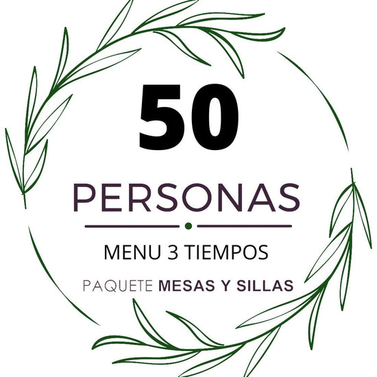 Paquete 50p Menú 3 tiempos